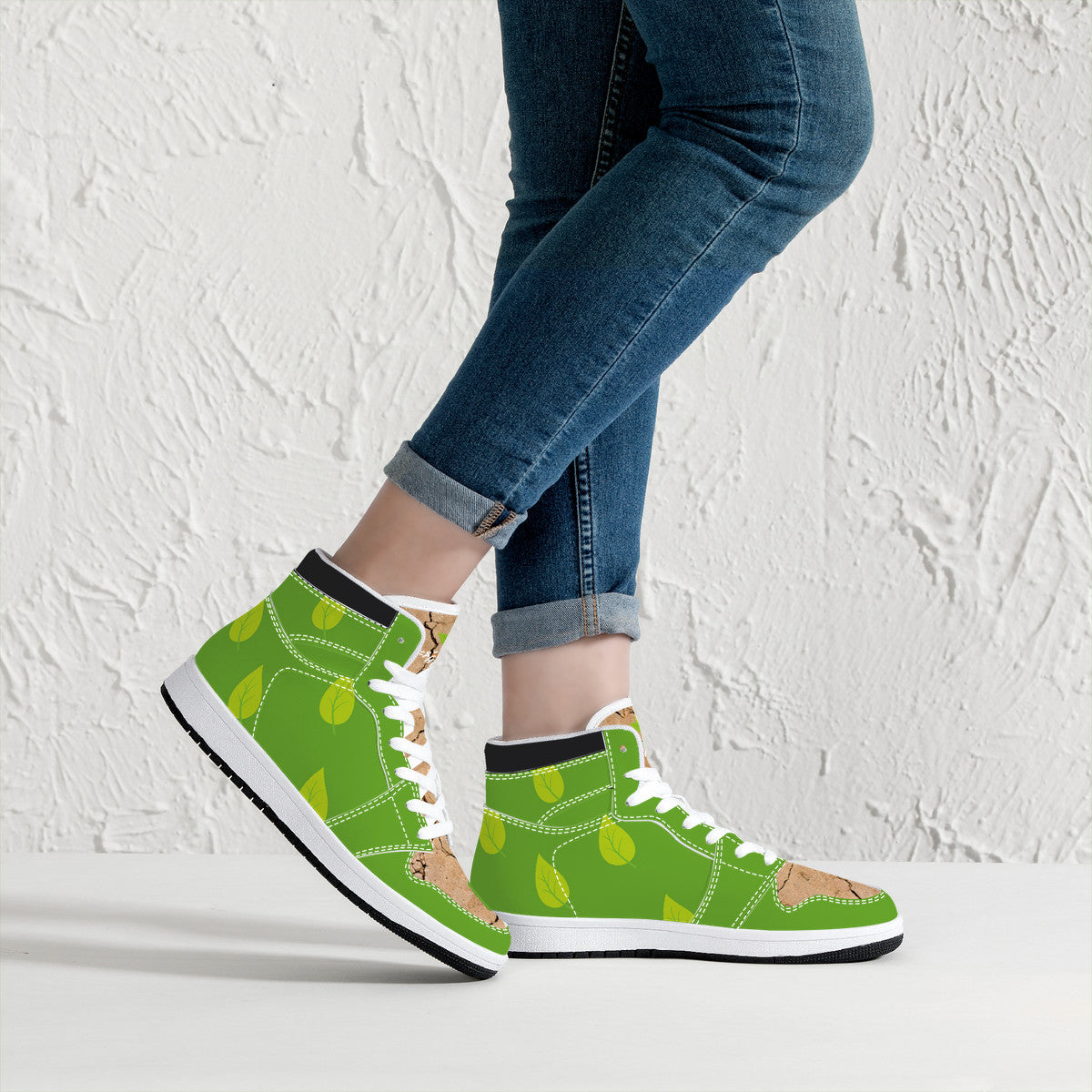 Thrivin' High-Top Kicks (Cracks/Leaves)