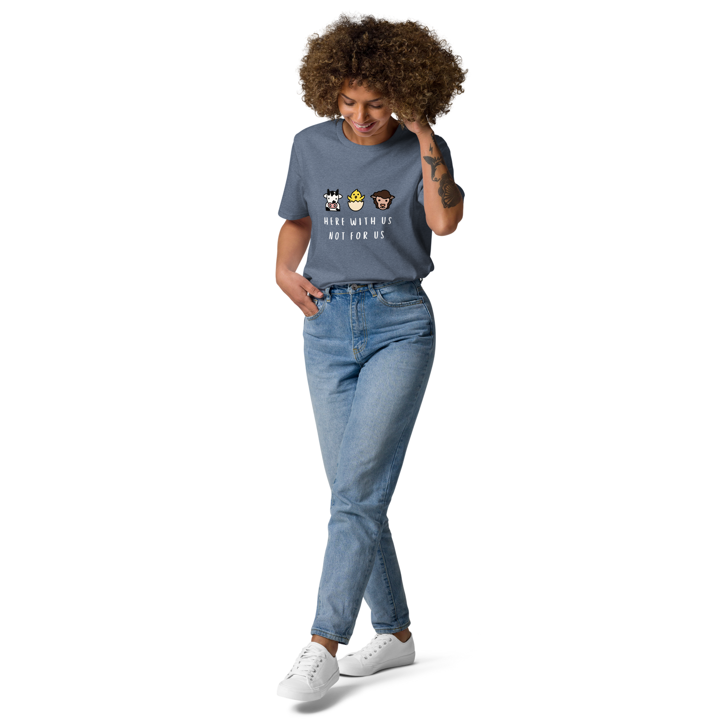 With Us Not For Us Organic Cotton Tee