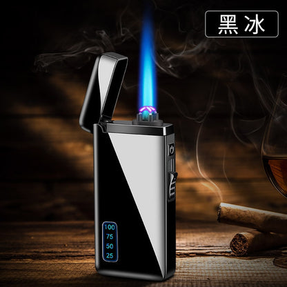 New Dual Arc Windproof LED Metal USB Lighter Torch