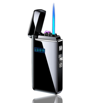 New Dual Arc Windproof LED Metal USB Lighter Torch