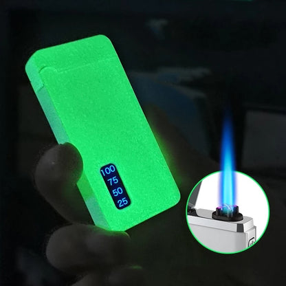 New Dual Arc Windproof LED Metal USB Lighter Torch