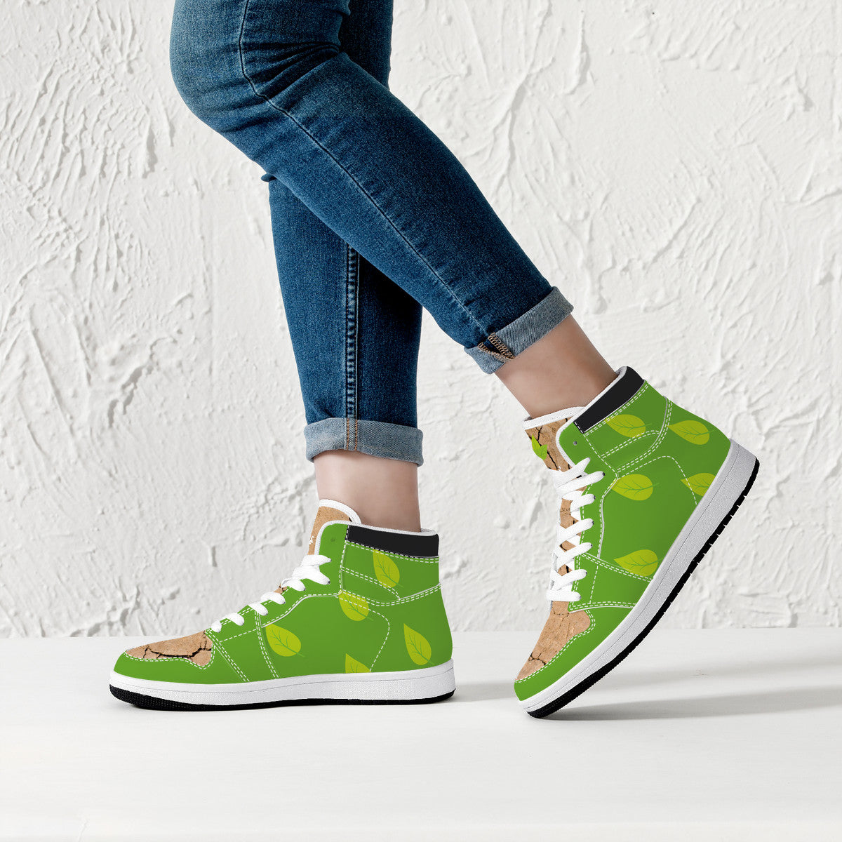 Thrivin' High-Top Kicks (Cracks/Leaves)