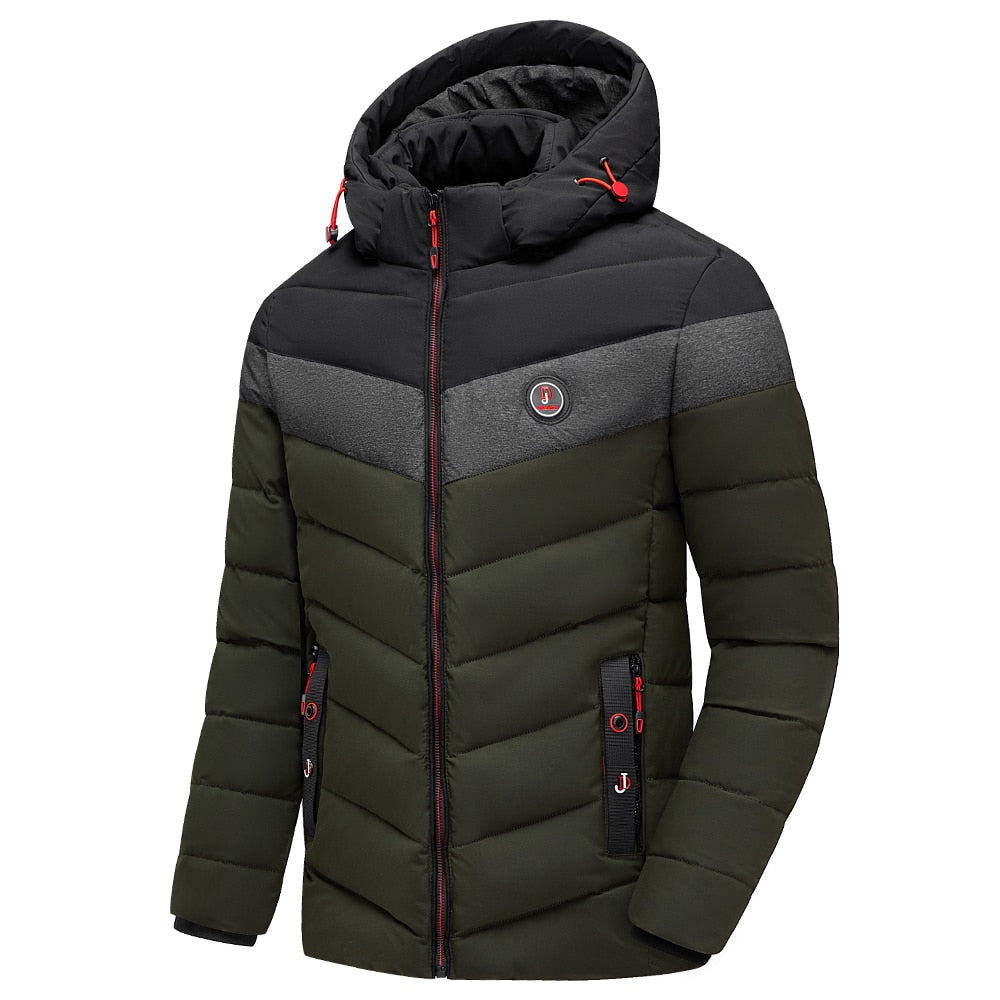 Mens Winter Warm Thick Waterproof Jacket