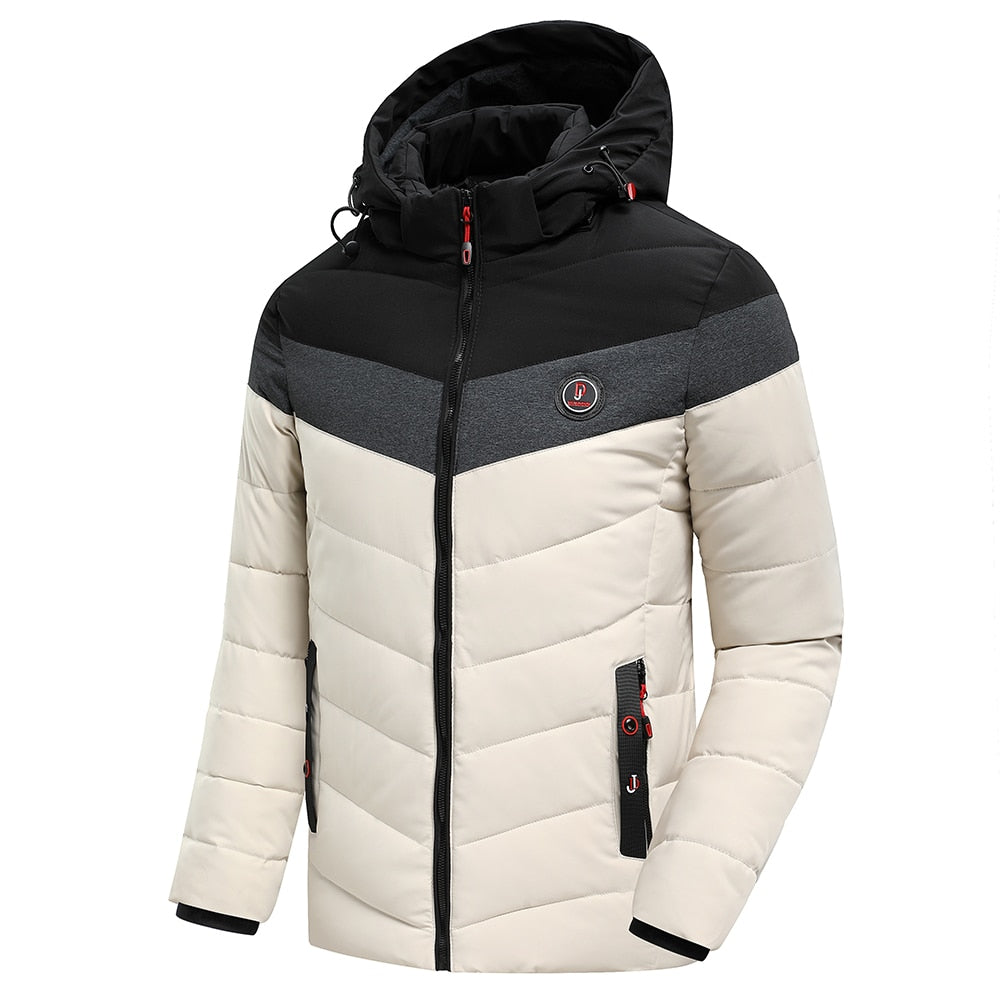 Mens Winter Warm Thick Waterproof Jacket