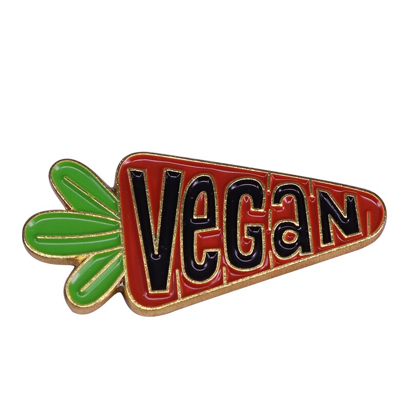 Superior Quality Vegetarianism Stay Healthy Enamel Lapel Pins Plant Pals Brooches New Year's Jewelry Gifts to Vegans Wholesale