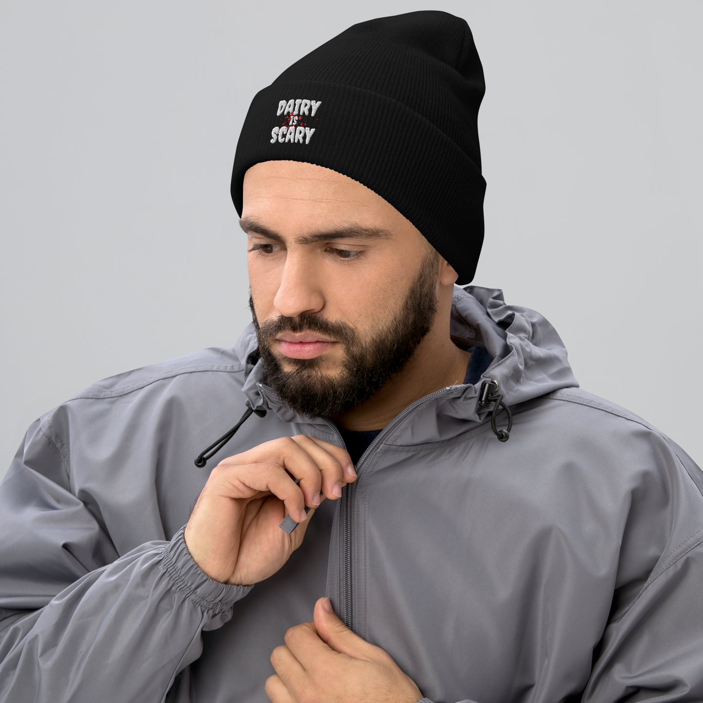 Dairy Is Scary Cuffed Beanie