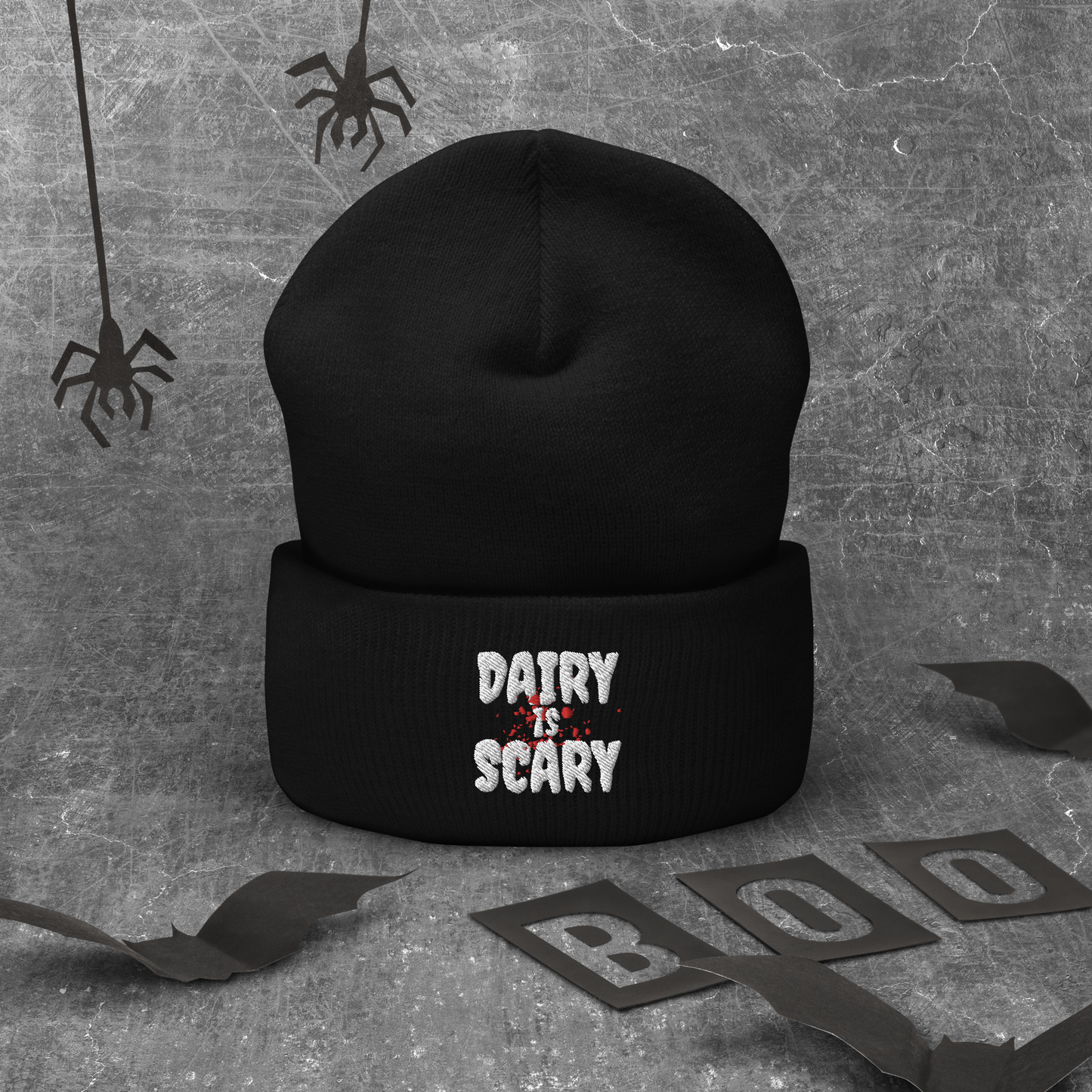 Dairy Is Scary Cuffed Beanie