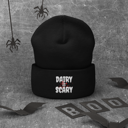 Dairy Is Scary Cuffed Beanie