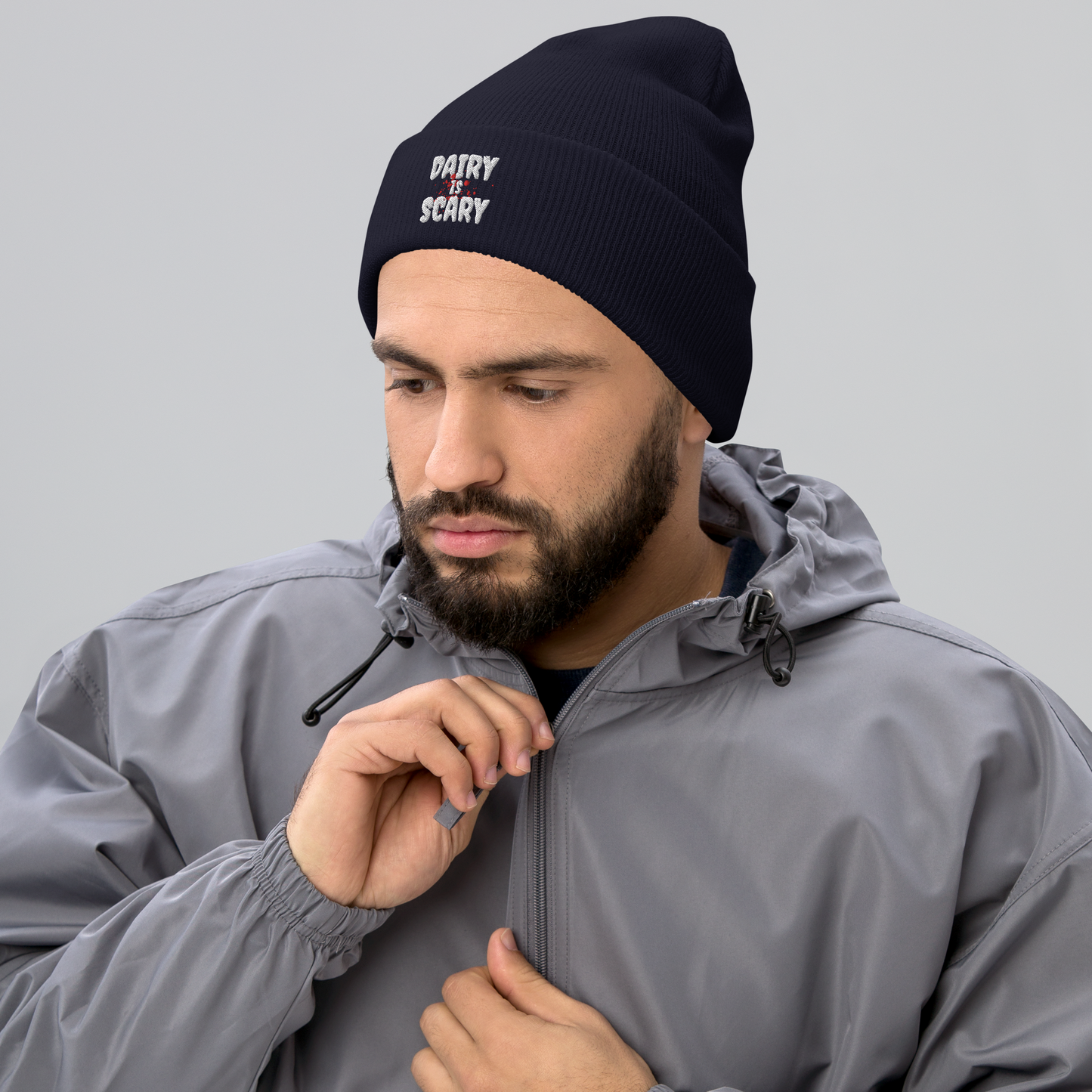 Dairy Is Scary Cuffed Beanie