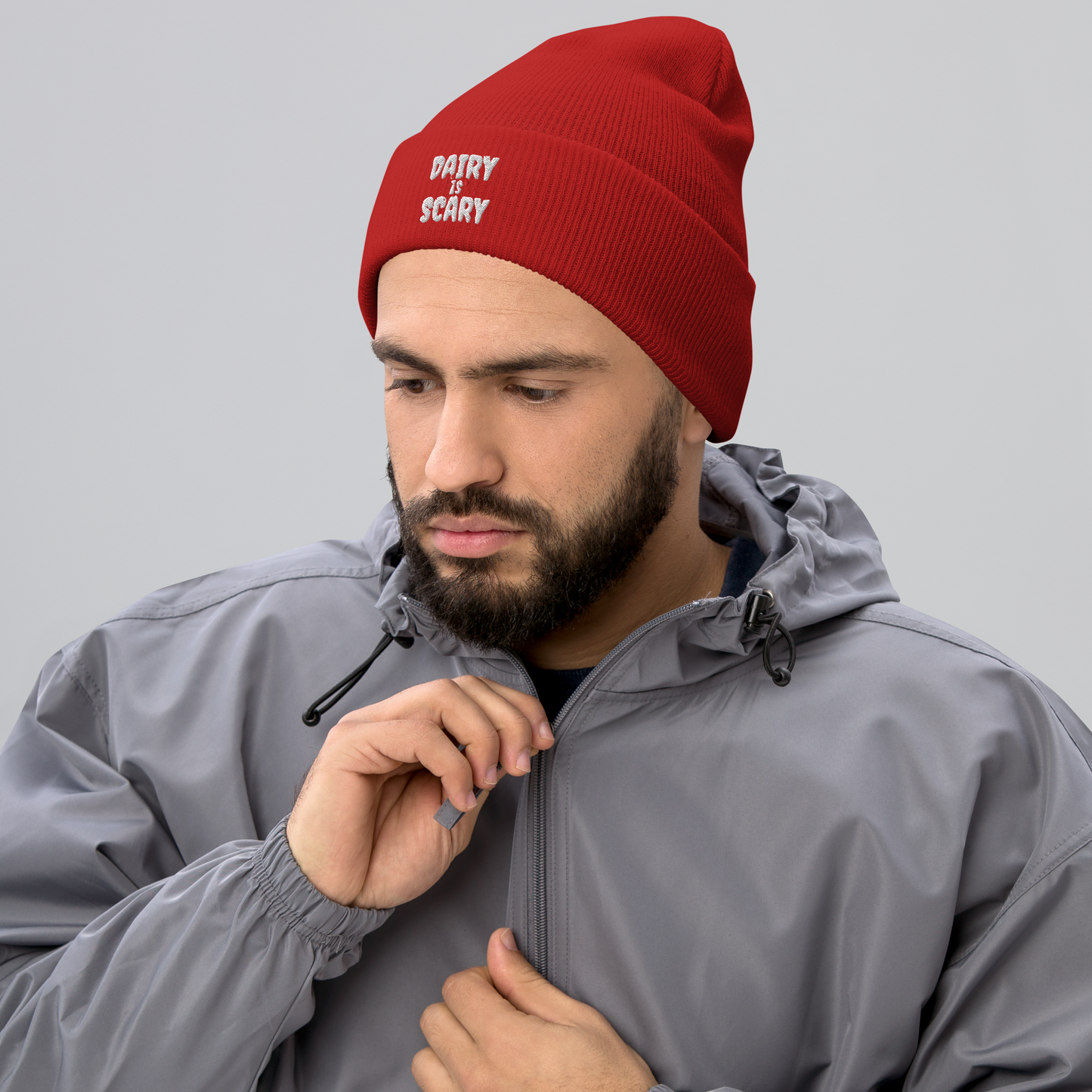 Dairy Is Scary Cuffed Beanie