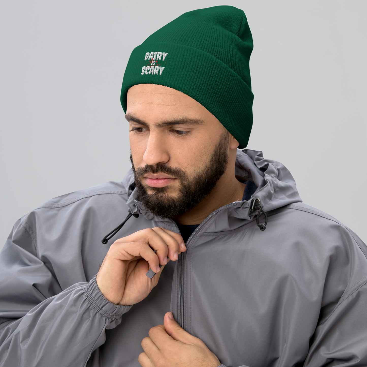 Dairy Is Scary Cuffed Beanie