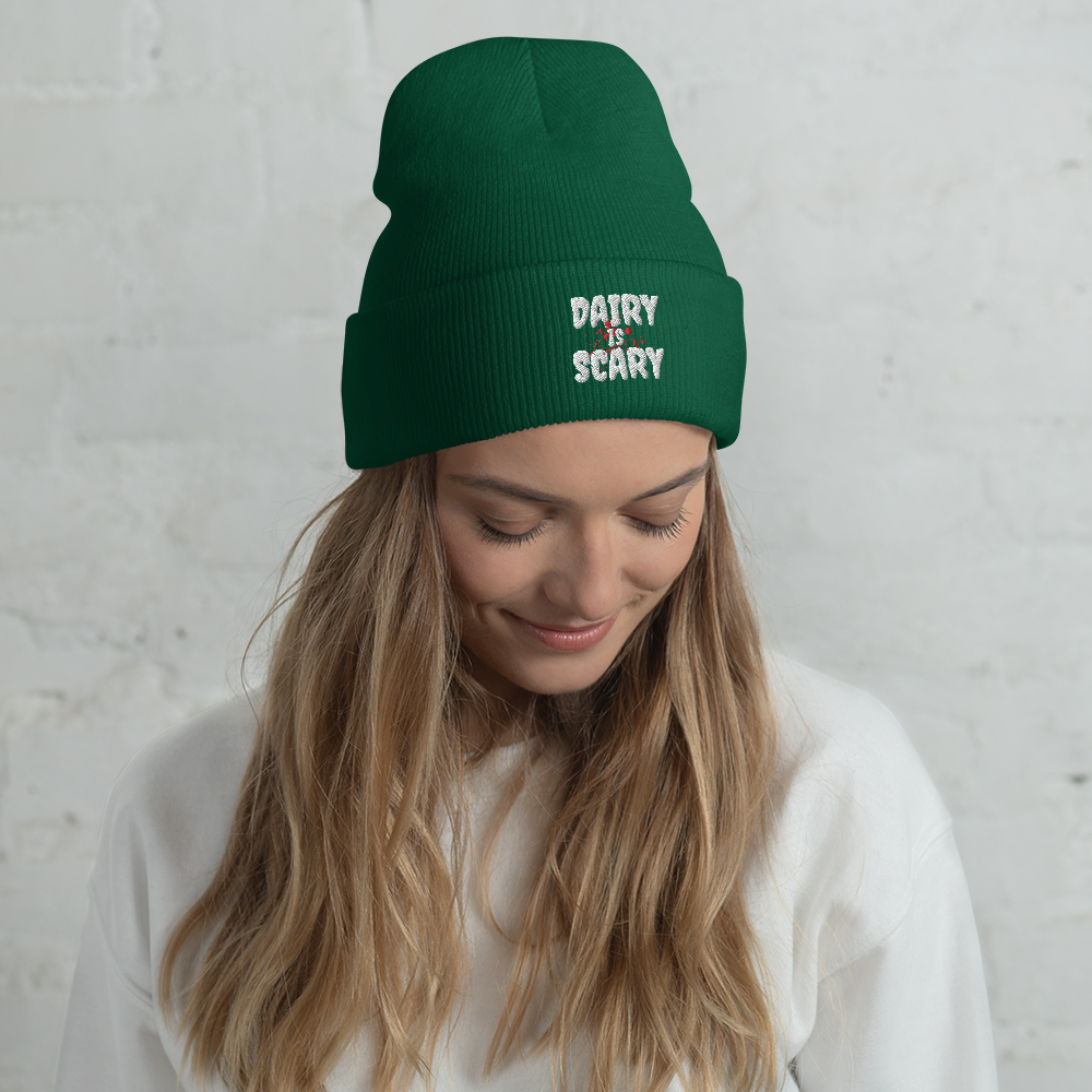 Dairy Is Scary Cuffed Beanie