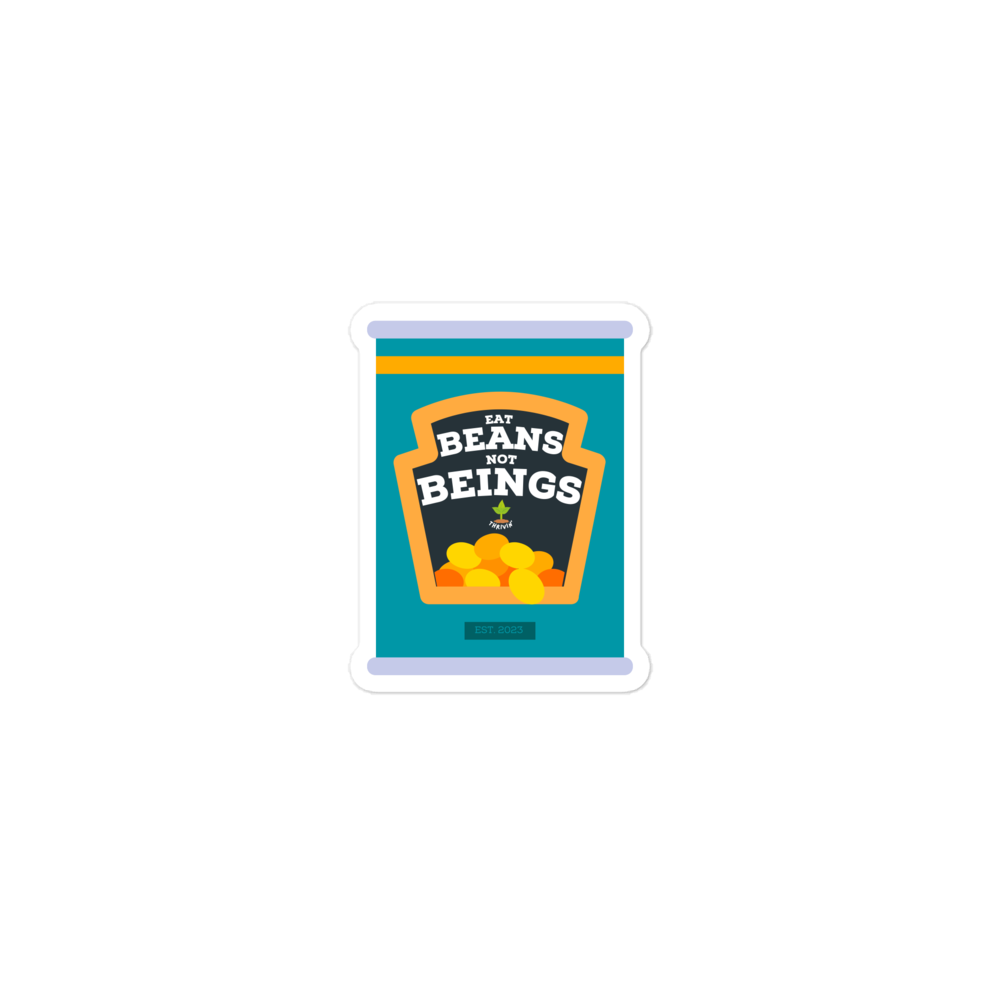 Bubble-free Eat Beans Stickers
