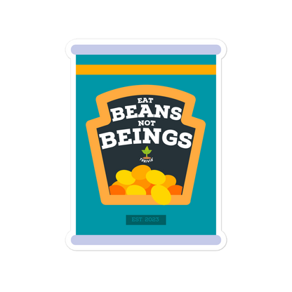 Bubble-free Eat Beans Stickers