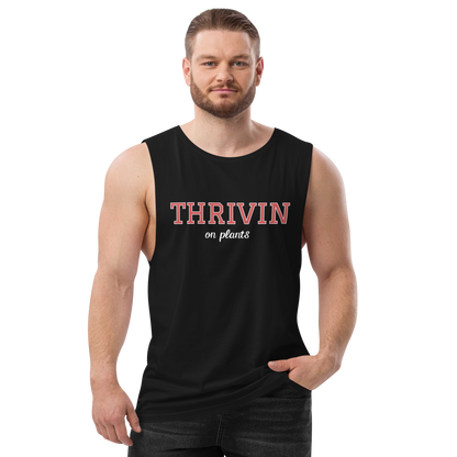 Thrivin Varsity Drop Arm Tank Top