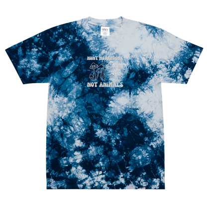Mushrooms Oversized Tie-dye Embroidered Tee