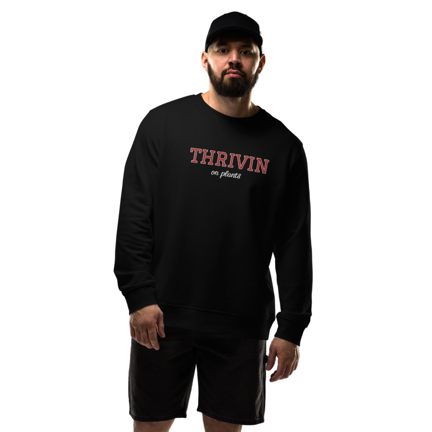 Thrivin Varsity Embroidered Organic Sweatshirt