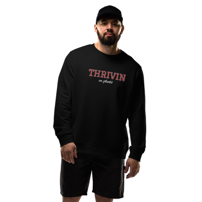 Thrivin Varsity Embroidered Organic Sweatshirt
