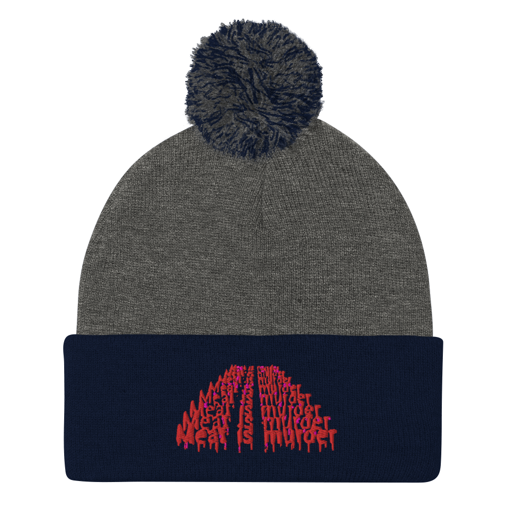 Meat Is Murder Pom-Pom Beanie
