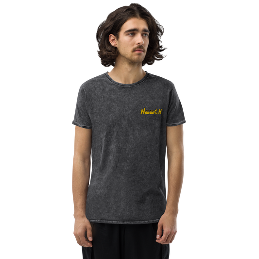 Nooch Embroidered Denim T-Shirt