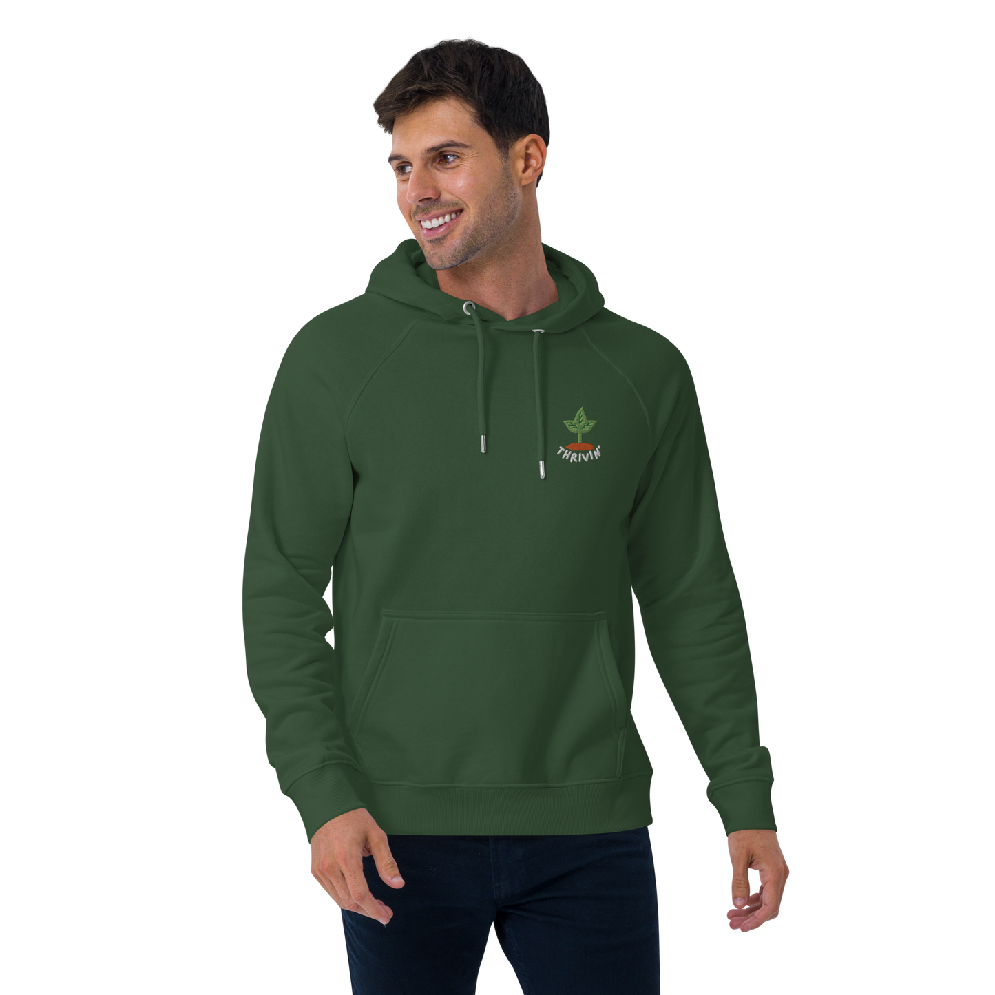 Thrivin’ Embroidered Organic Hoodie