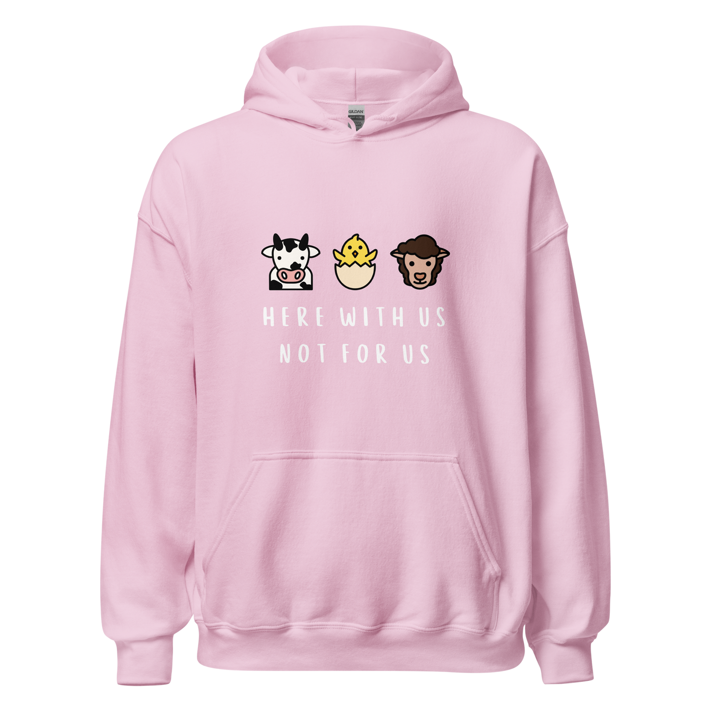 With Us Not For Us Heavy Blend Hoodie