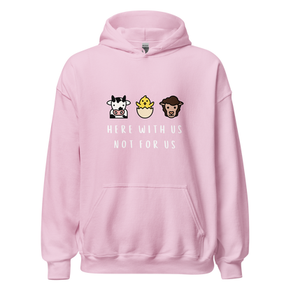 With Us Not For Us Heavy Blend Hoodie