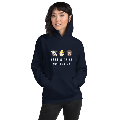 With Us Not For Us Heavy Blend Hoodie