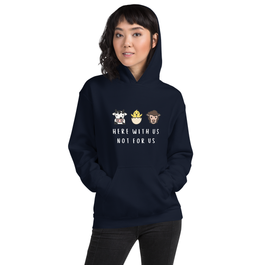 With Us Not For Us Heavy Blend Hoodie