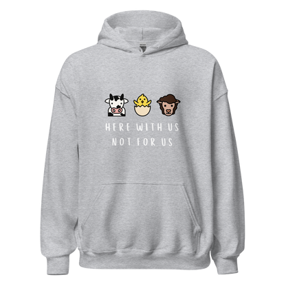 With Us Not For Us Heavy Blend Hoodie