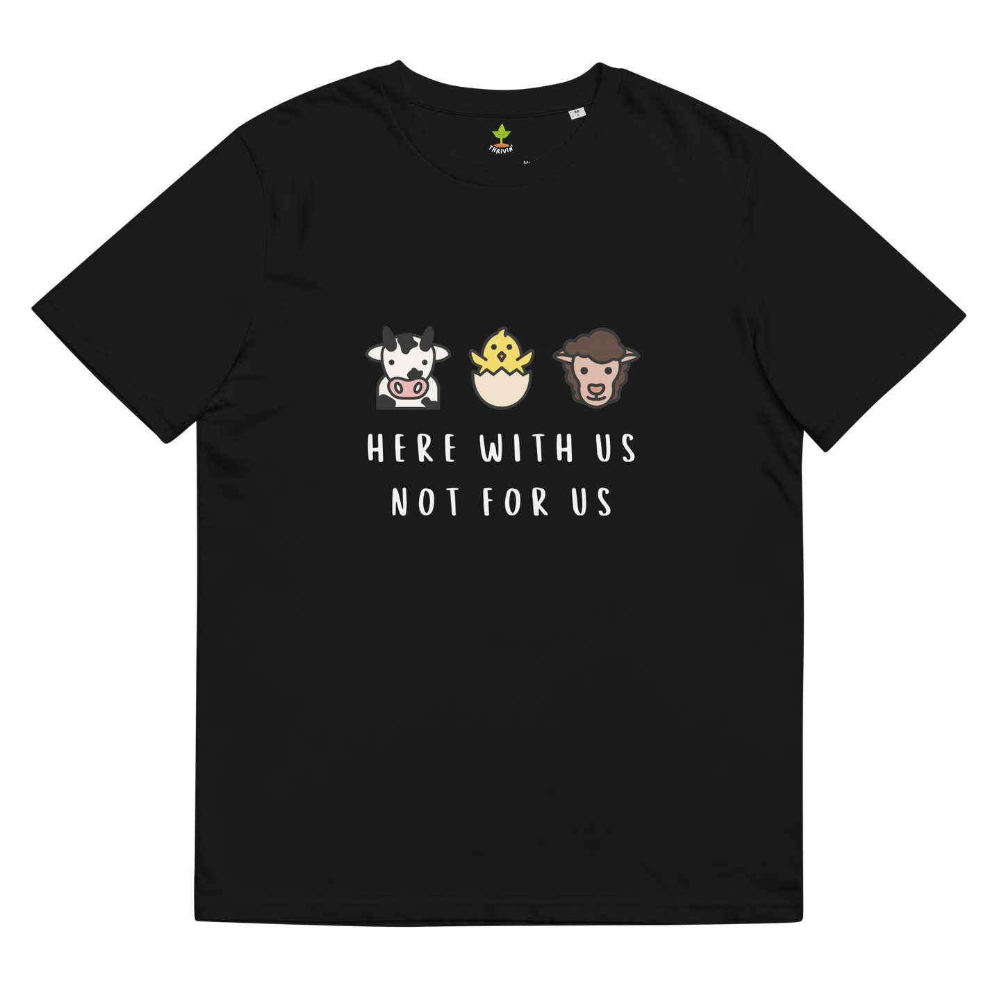 With Us Not For Us Organic Cotton Tee