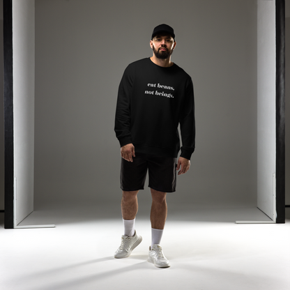 Eat Beans Embroidered Organic Sweatshirt