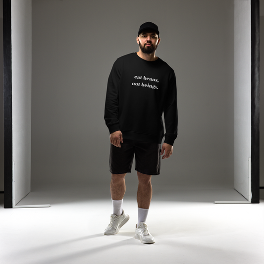 Eat Beans Embroidered Organic Sweatshirt