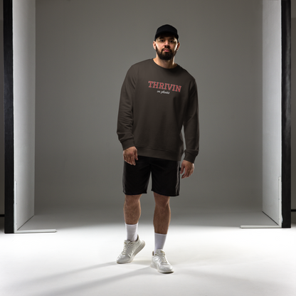 Thrivin Varsity Embroidered Organic Sweatshirt