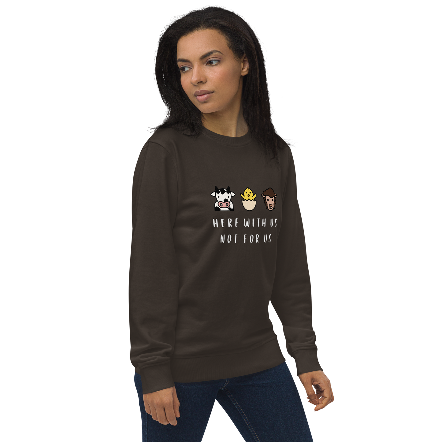With Us Not For Us Organic Sweatshirt