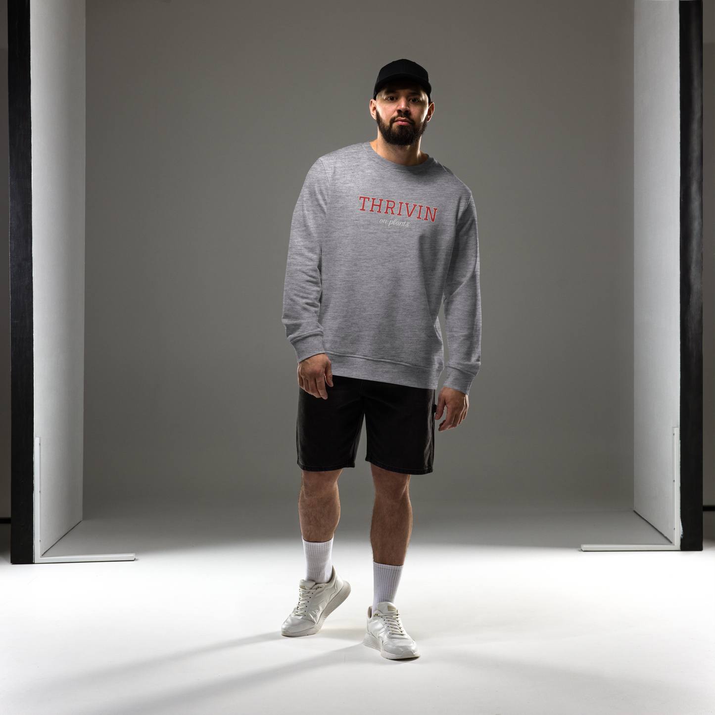 Thrivin Varsity Embroidered Organic Sweatshirt