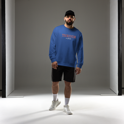 Thrivin Varsity Embroidered Organic Sweatshirt