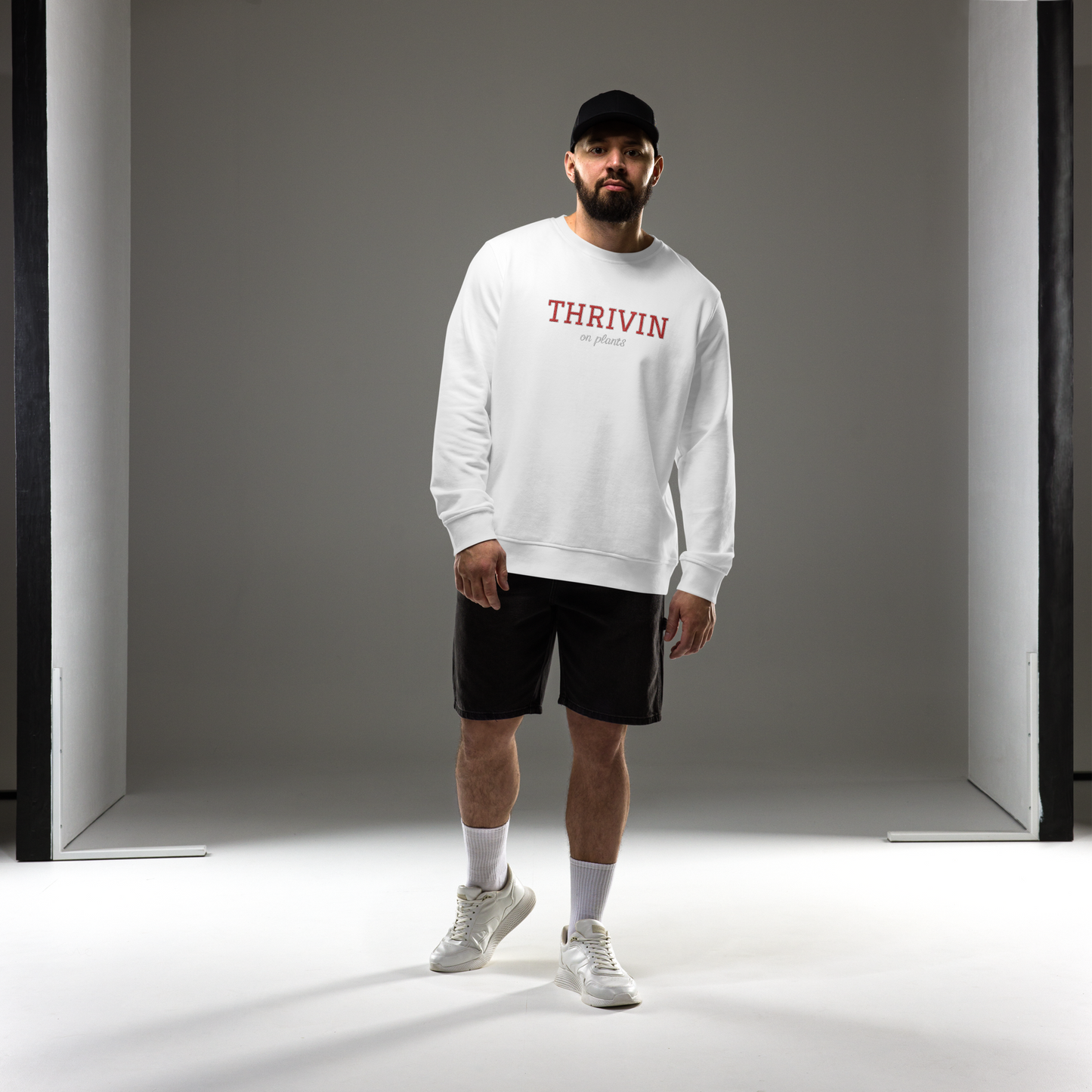 Thrivin Varsity Embroidered Organic Sweatshirt