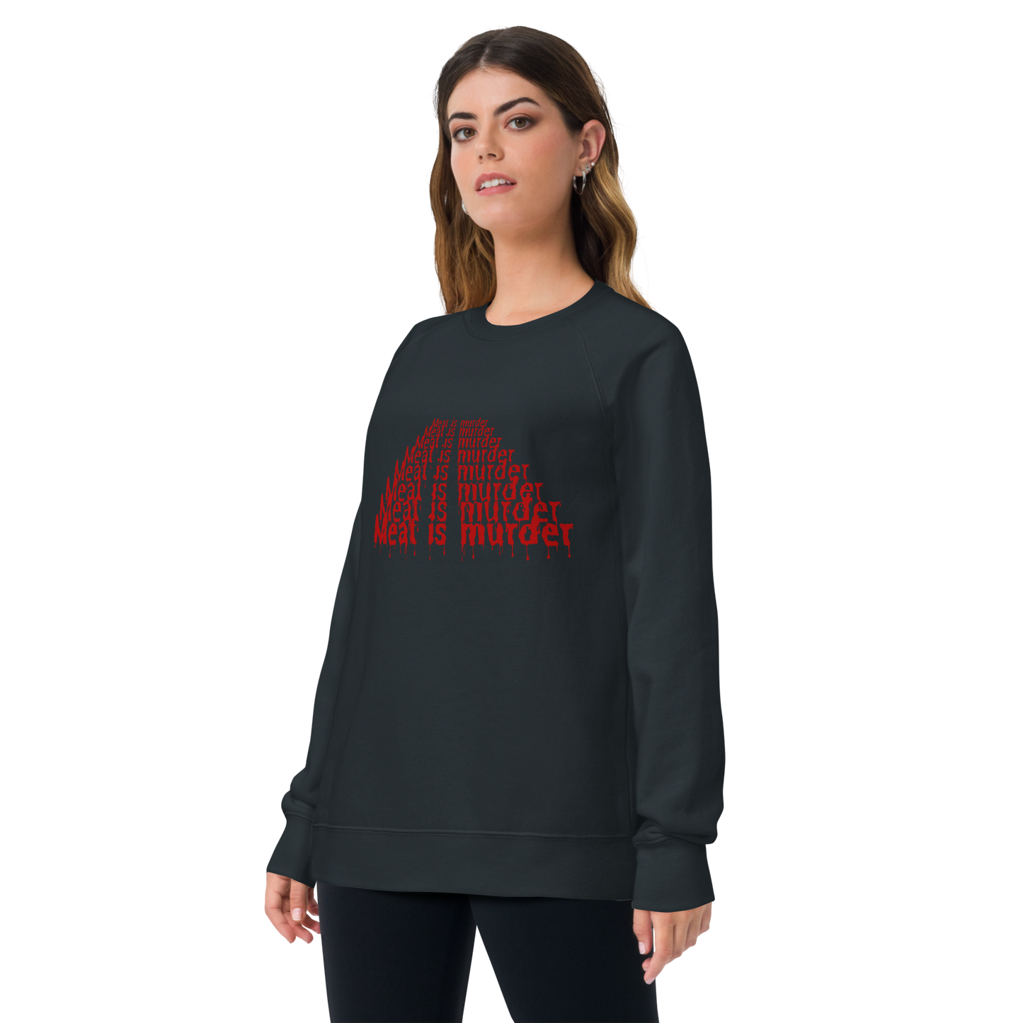 Meat Is Murder Raglan Sweatshirt
