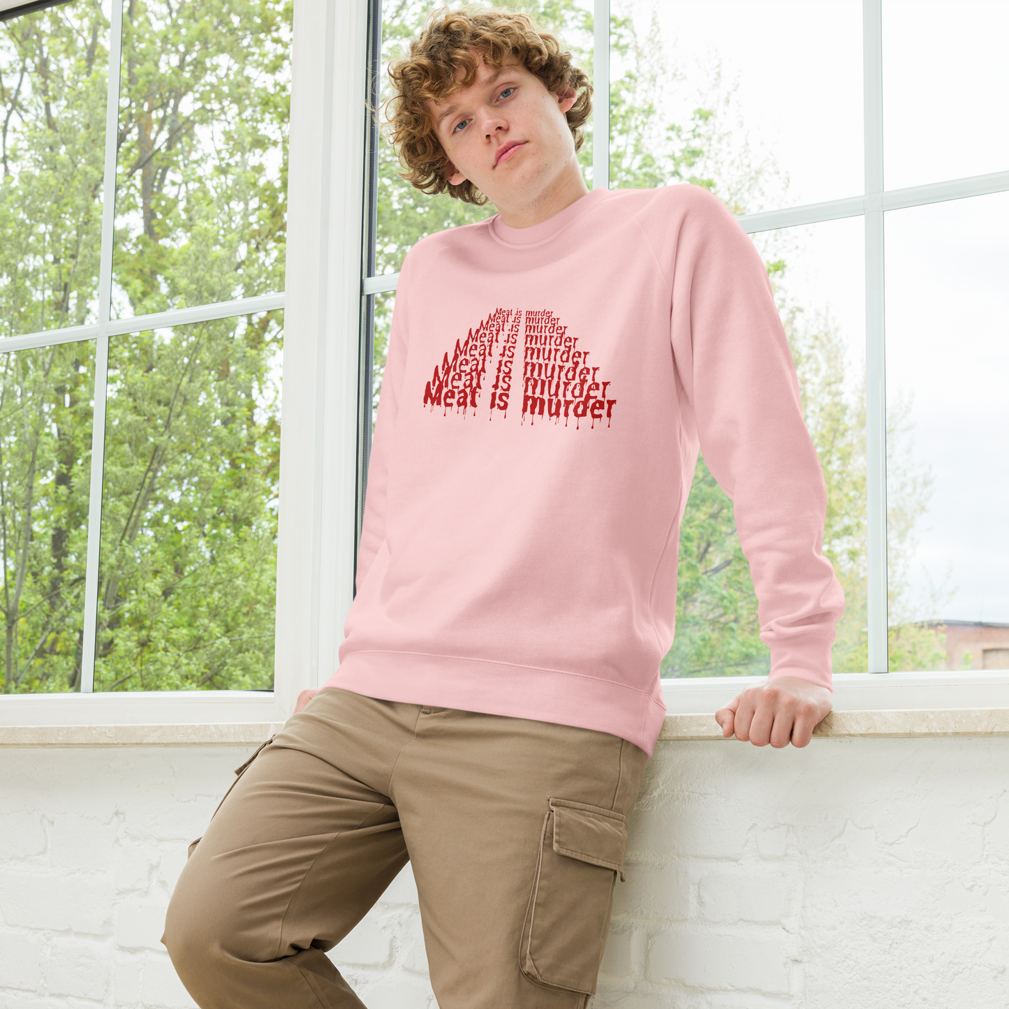 Meat Is Murder Raglan Sweatshirt