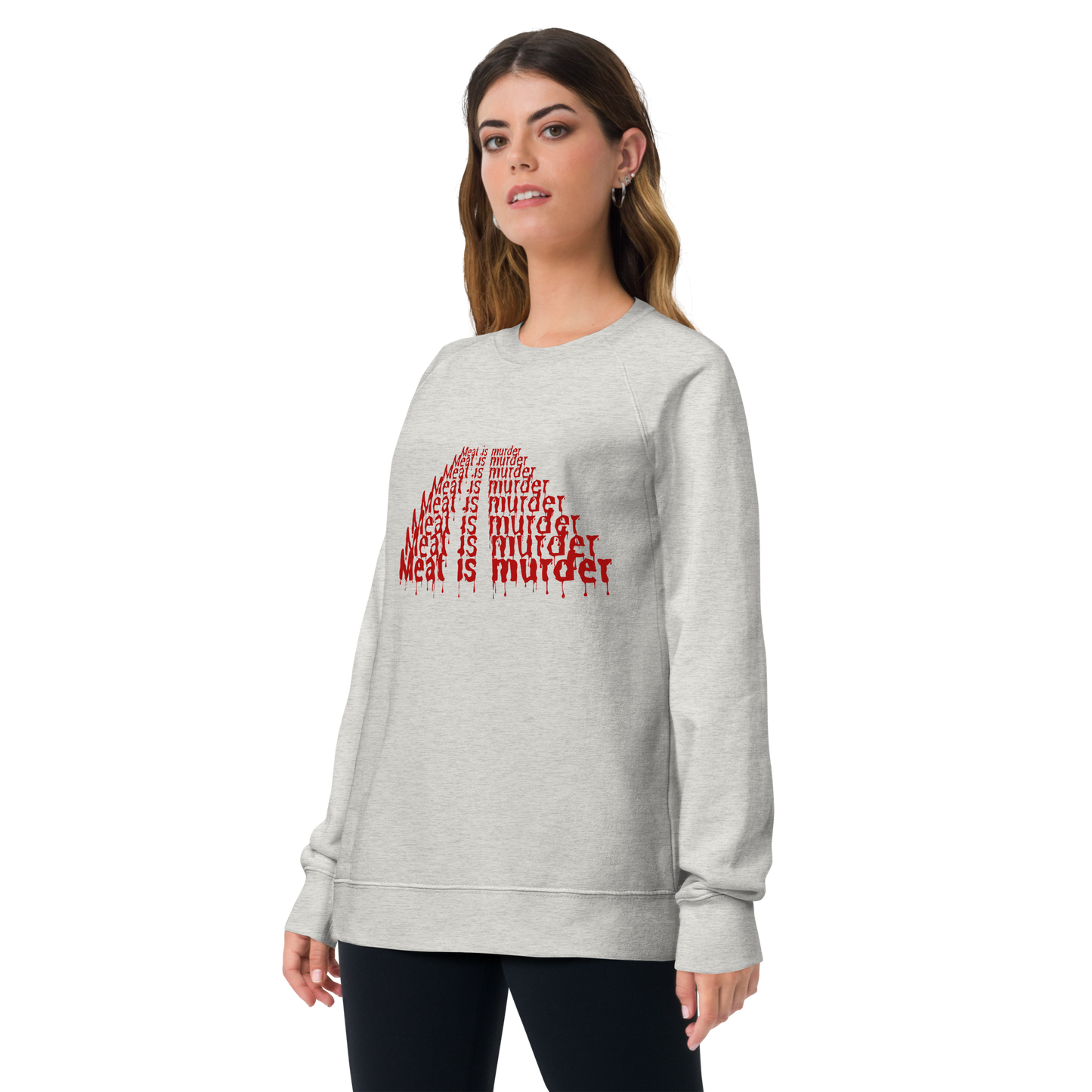 Meat Is Murder Raglan Sweatshirt