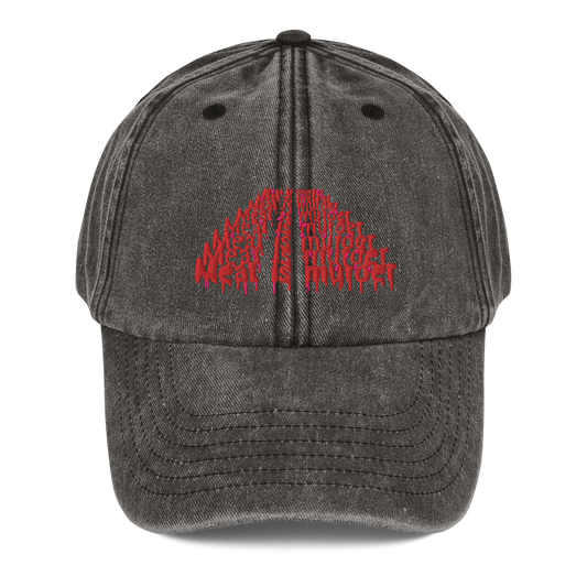 Meat Is Murder Vintage Hat