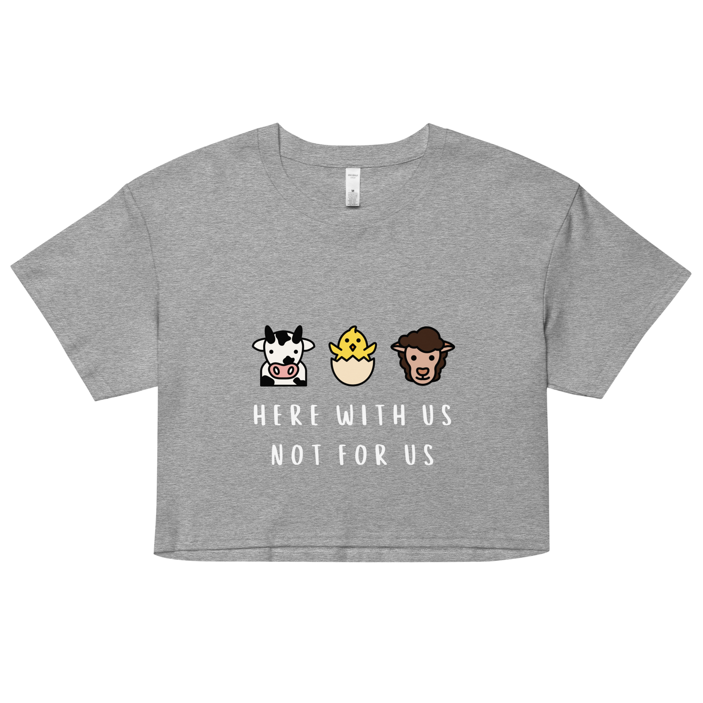 With Us Not For Us Crop Top