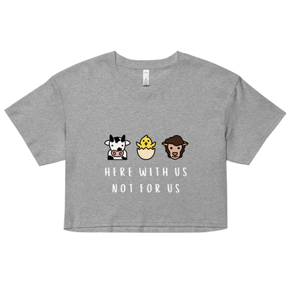 With Us Not For Us Crop Top
