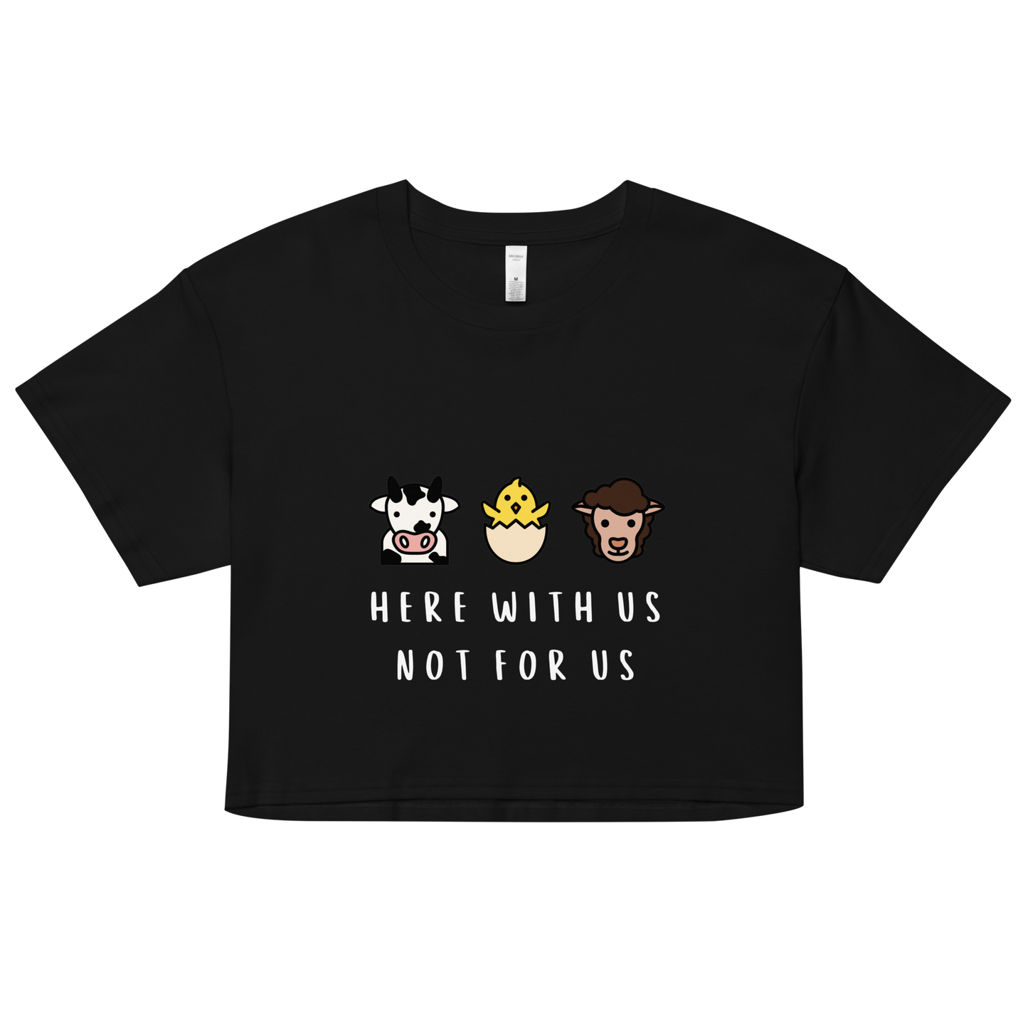 With Us Not For Us Crop Top