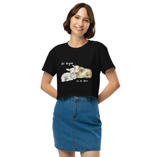 Go Vegan Crop Top