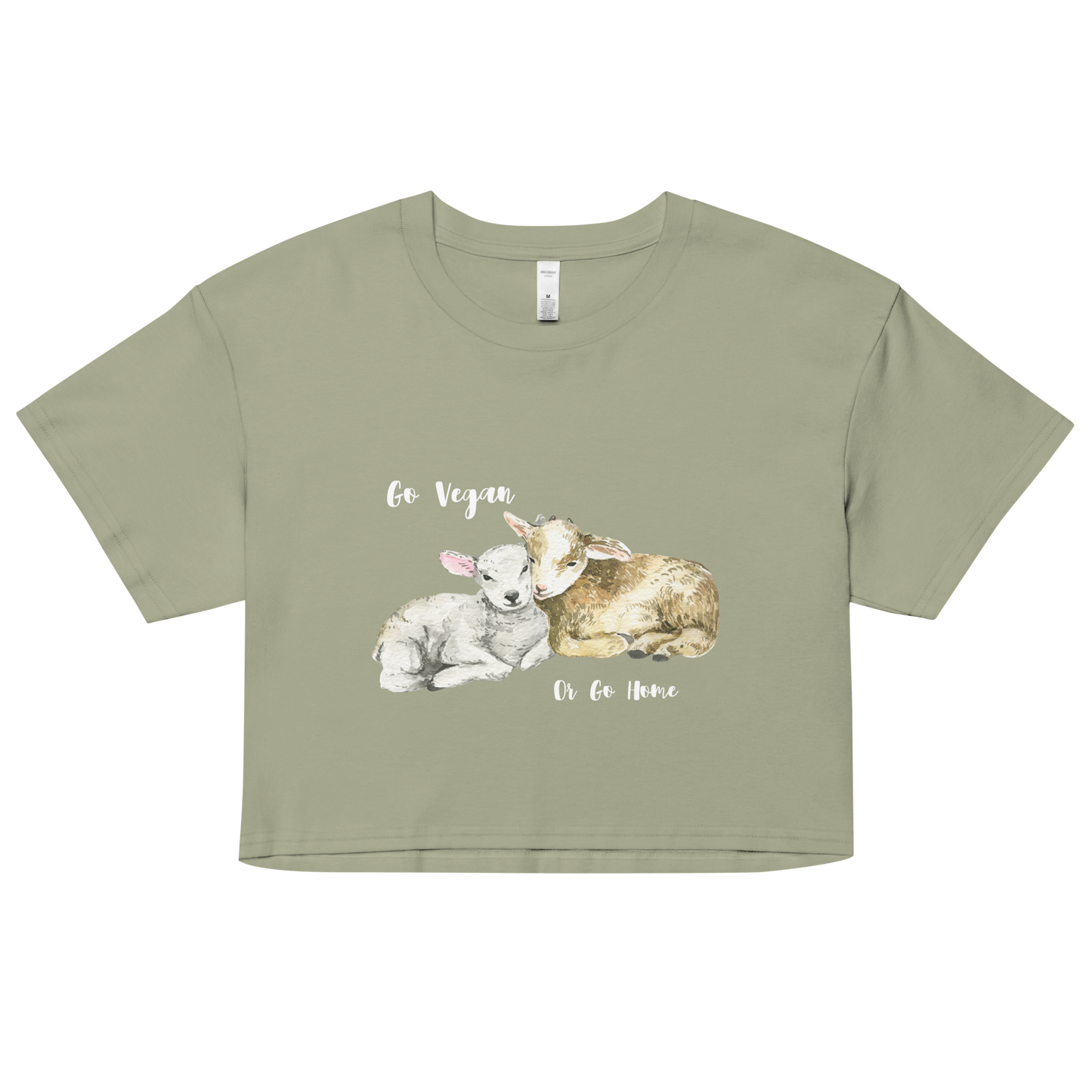 Go Vegan Crop Top