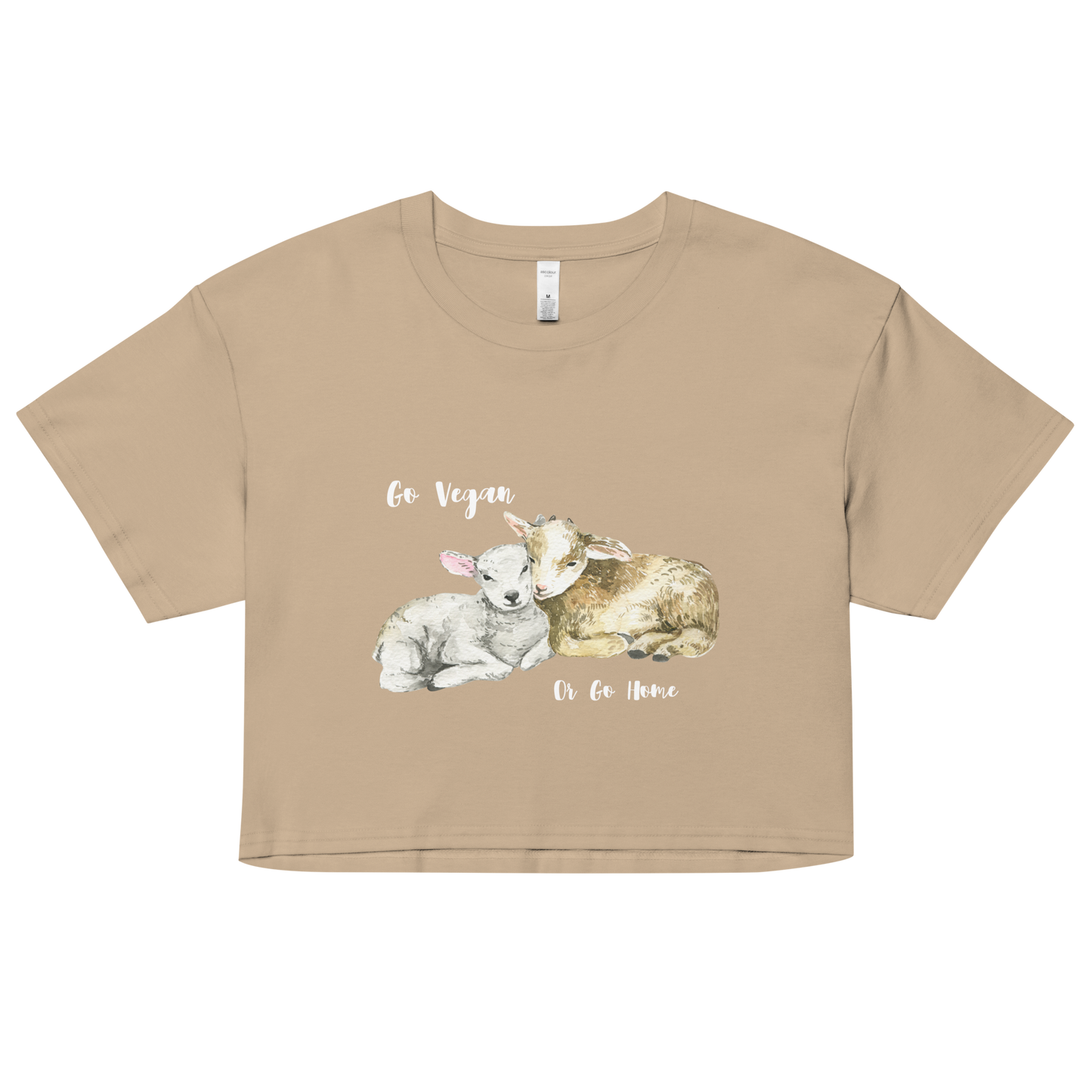 Go Vegan Crop Top