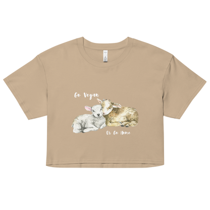 Go Vegan Crop Top